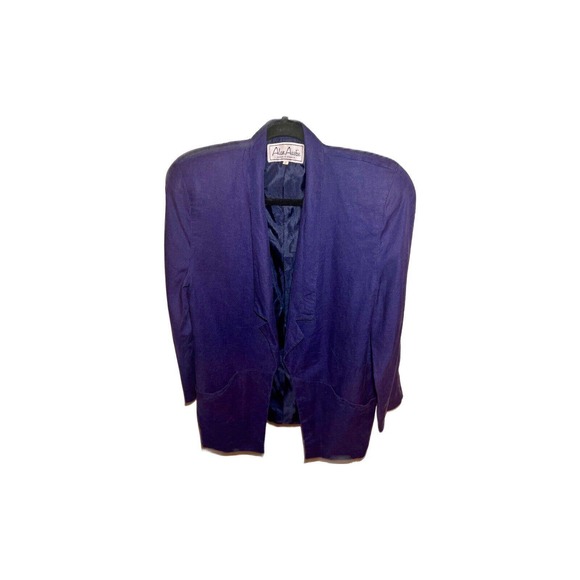 Vintage 1980 Women's Deep Purple Blazer - Picture 1 of 6